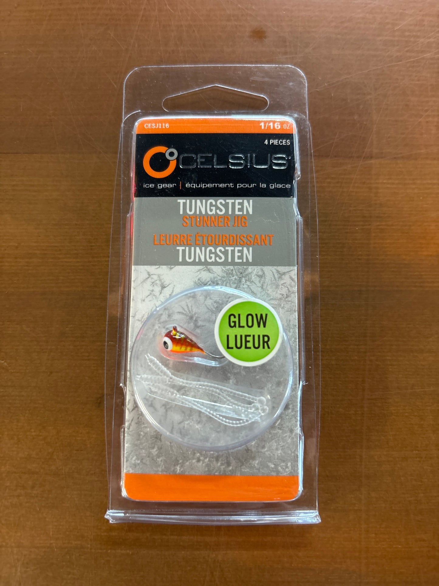 Celcius Stunner Jig 1/16oz - Glo Red tiger