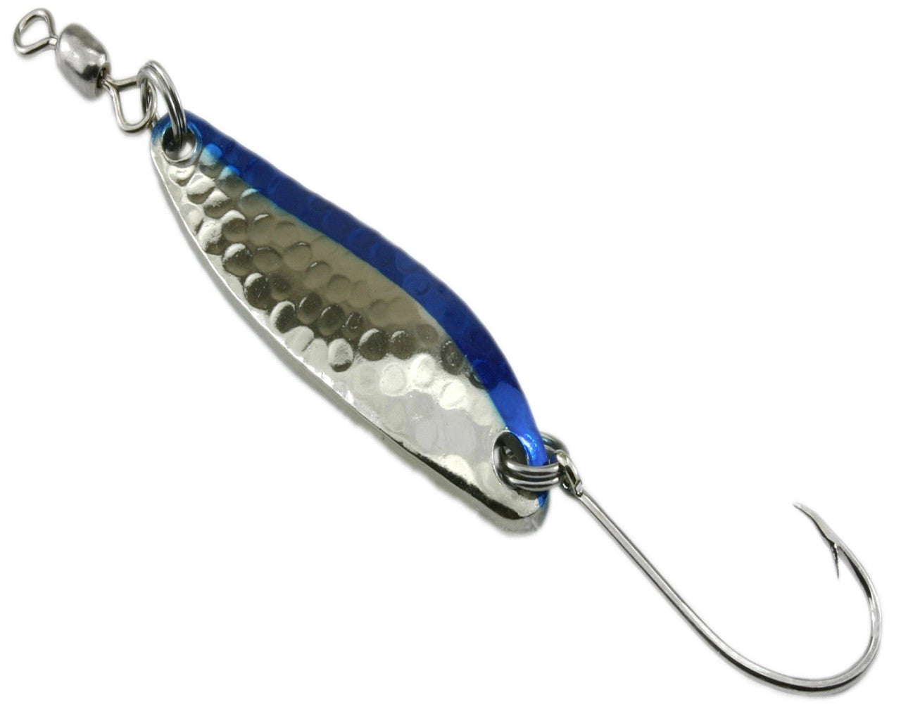 Gibbs Croc - 1/2oz Hammered Chrome Blue Stripe