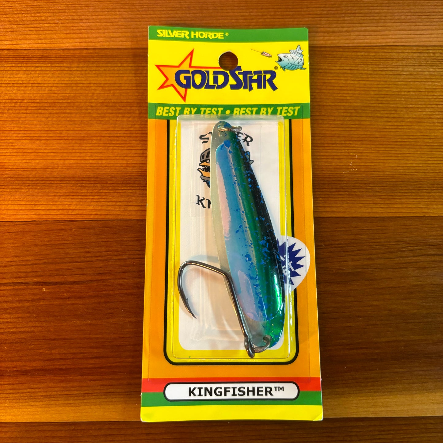 Kingfisher 4" - Green Spatter Back
