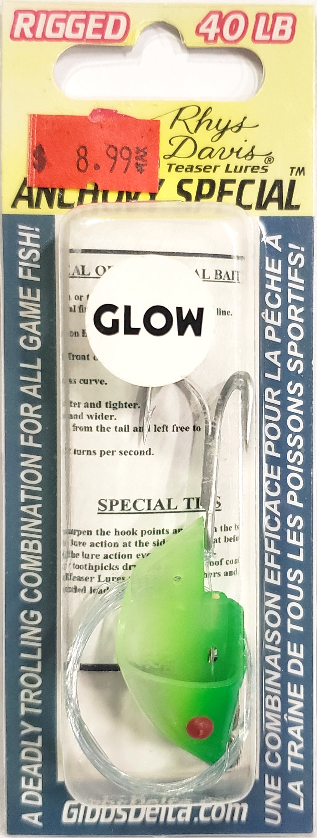 Anchovy Special - Glow Green Rigged