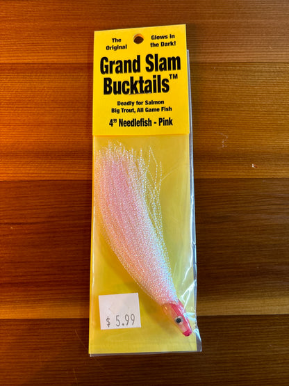 Grand Slam Bucktails 4" Needlefish - Pink