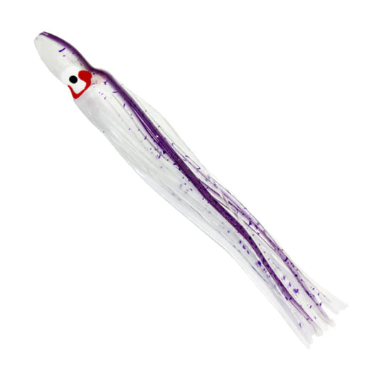 Delta Tackle - 4.5" Rigged Squid UV/Purple SplatterBack