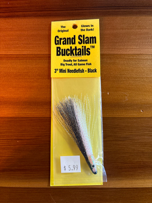 Grand Slam Bucktails 3" mini - Black