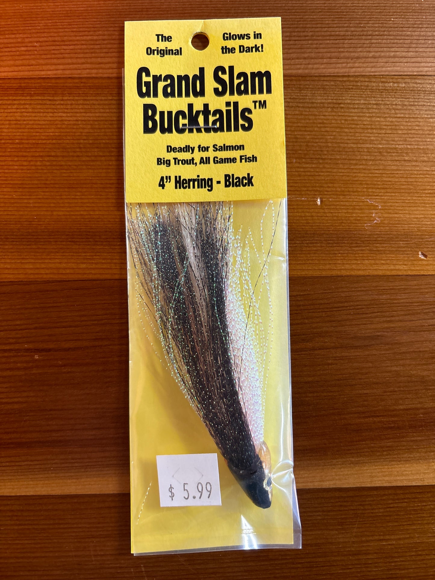 Grand Slam Bucktails 4" Herring - Black