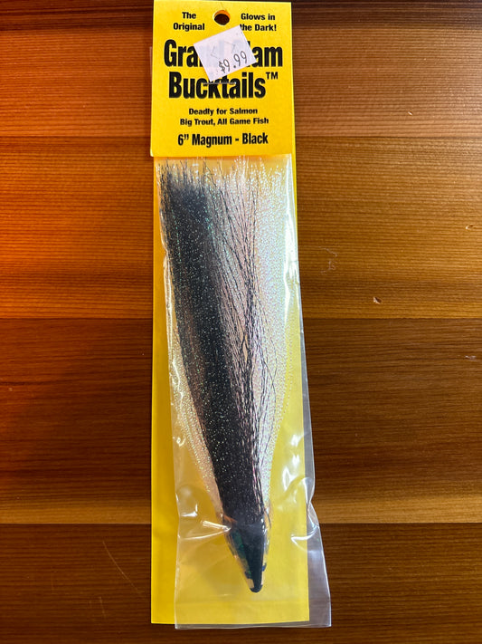 Grand Slam Bucktails 6" Magnum - Black