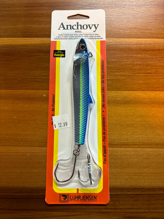 Luhr Jensen Anchovy Roll - Glow Aqualicious 5.0