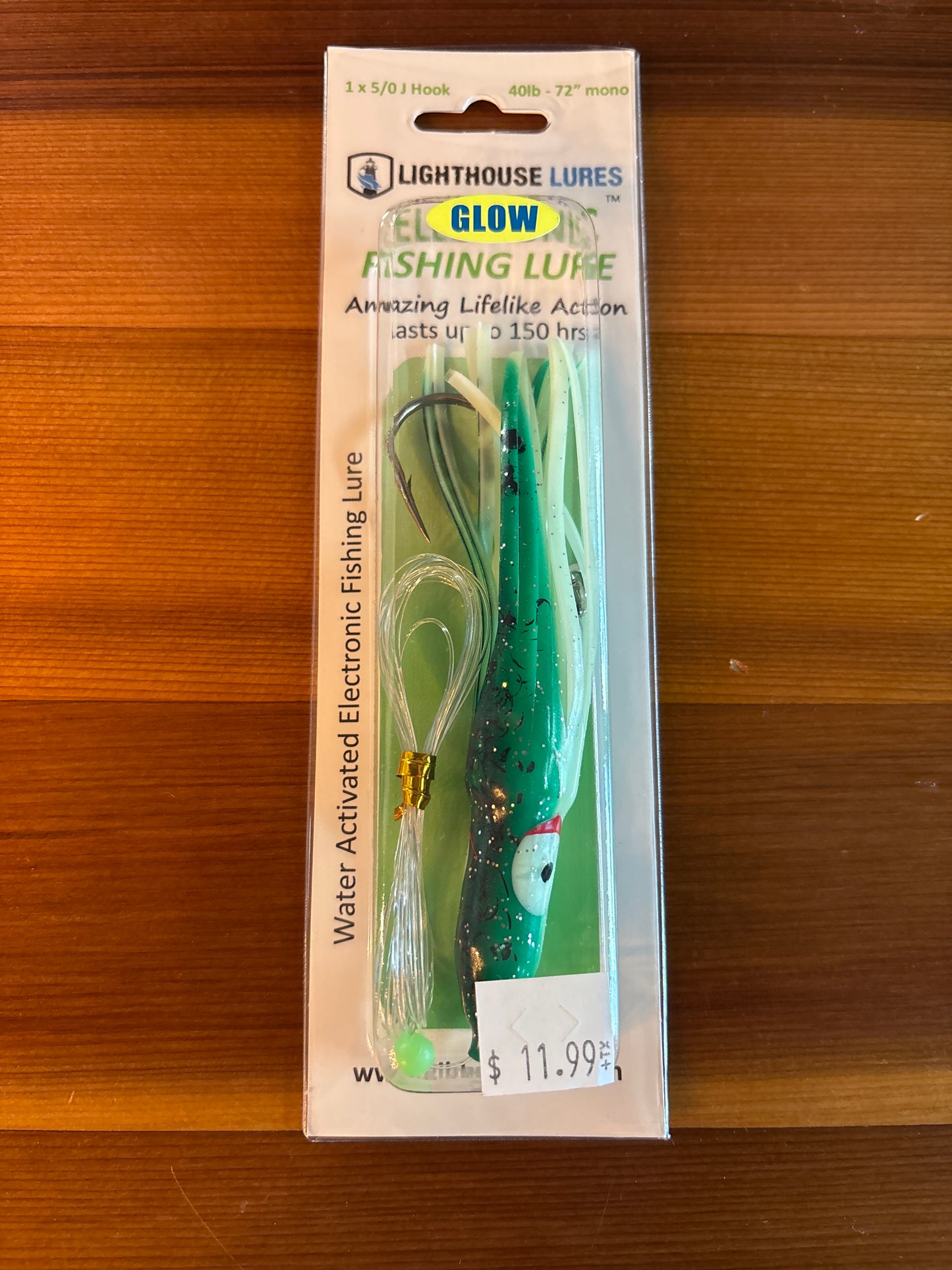 Lighthouse Lures - Electronic Fishing Lure Green Spatterback Glow