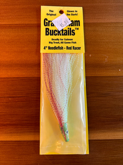 Grand Slam Bucktails 4" Needlefish - Red Racer