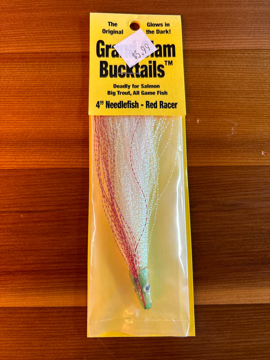 Grand Slam Bucktails 4" Needlefish - Red Racer