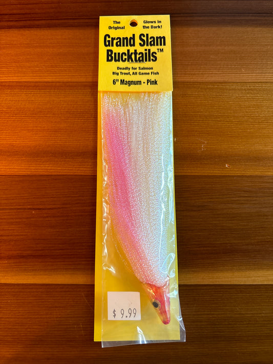 Grand Slam Bucktails 6" Magnum - Pink