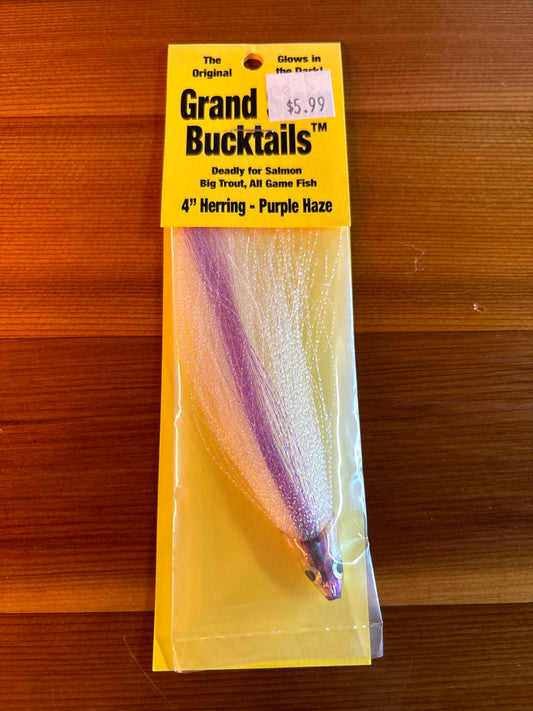 Grand Slam Bucktails 4" Herring - Purple Haze