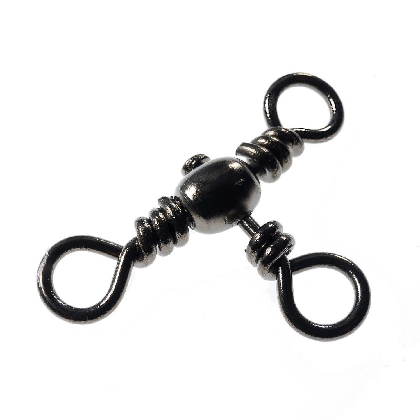 Angler Tackle - Black Crossline Swivel