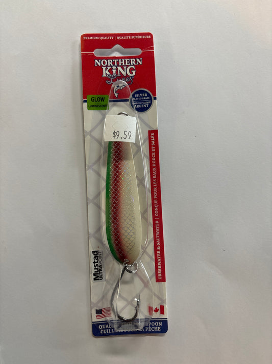 Northern King Lures - 3.75 Glowing Army Truck 14g Spoon