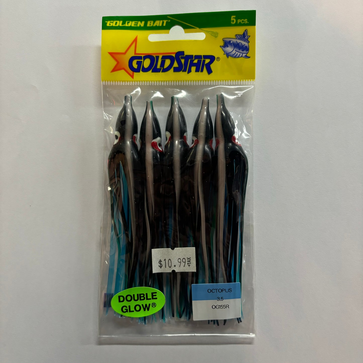 Yamashita - 5pk. Octopus 3.5 Blue Green Glow OG155R