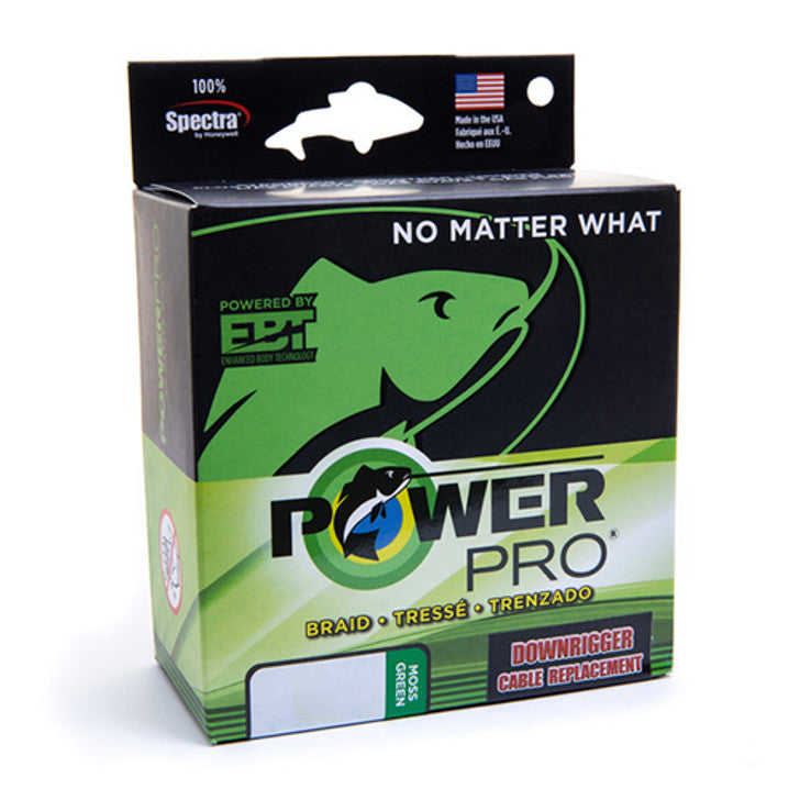 PowerPro - Downrigger Braid 200lb 450ft Moss Green