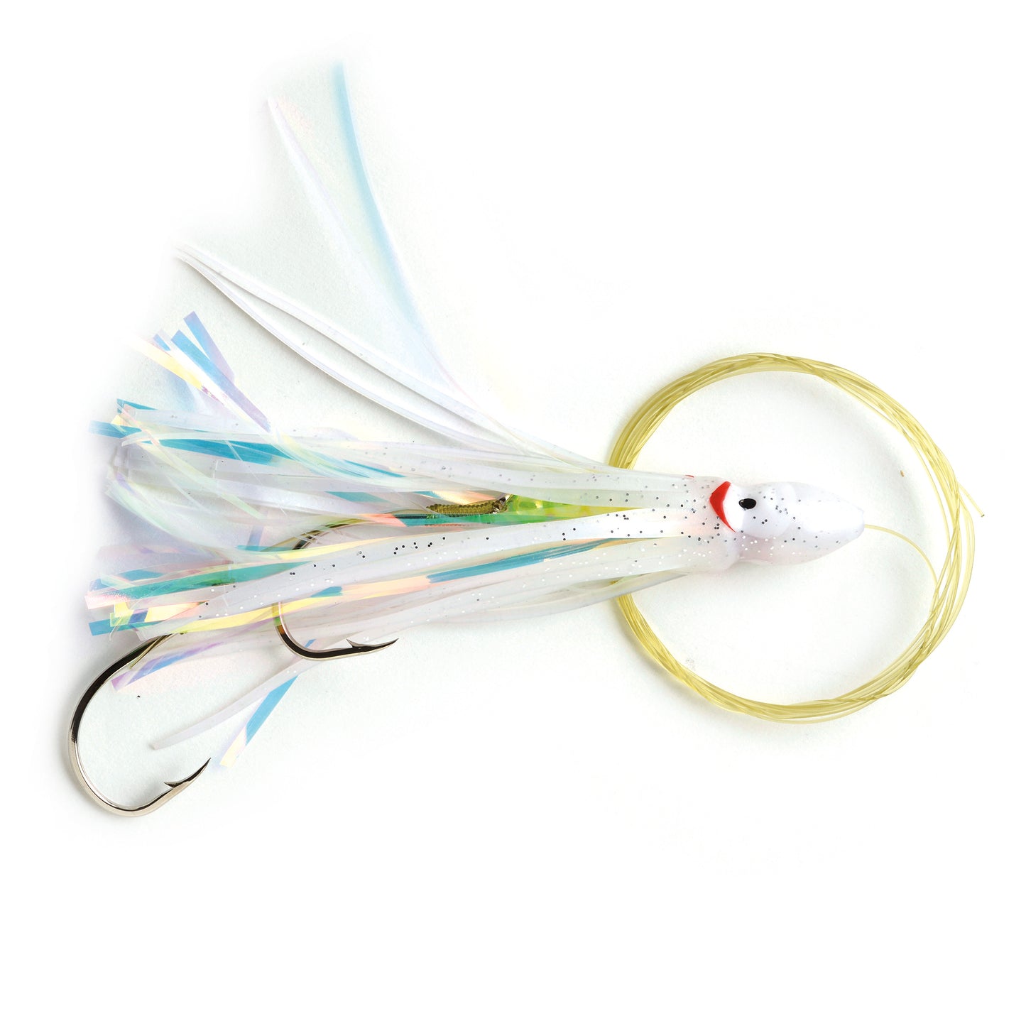 P-Line Rigged Squid 4.5" White