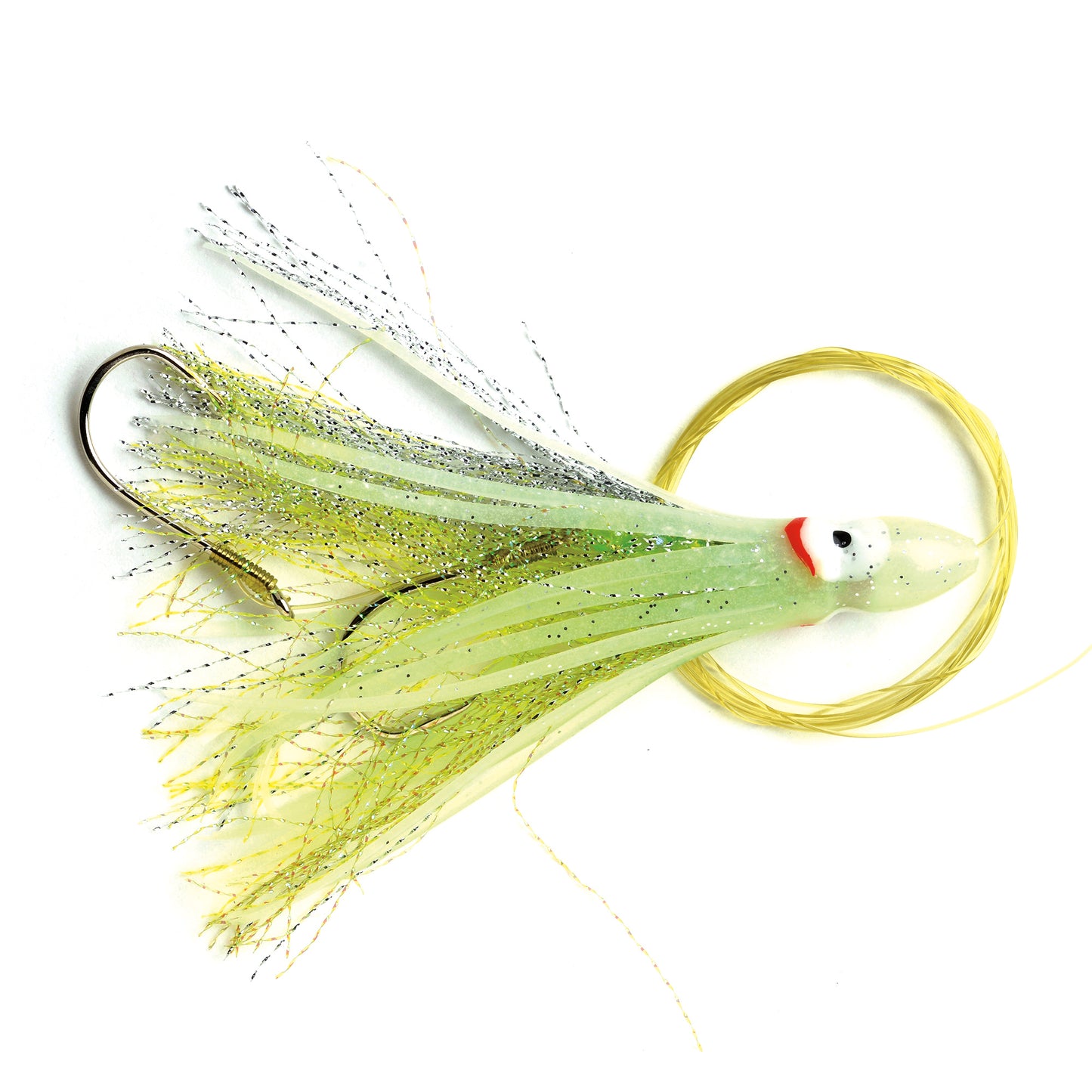 P-Line Rigged Squid 4.5" glow