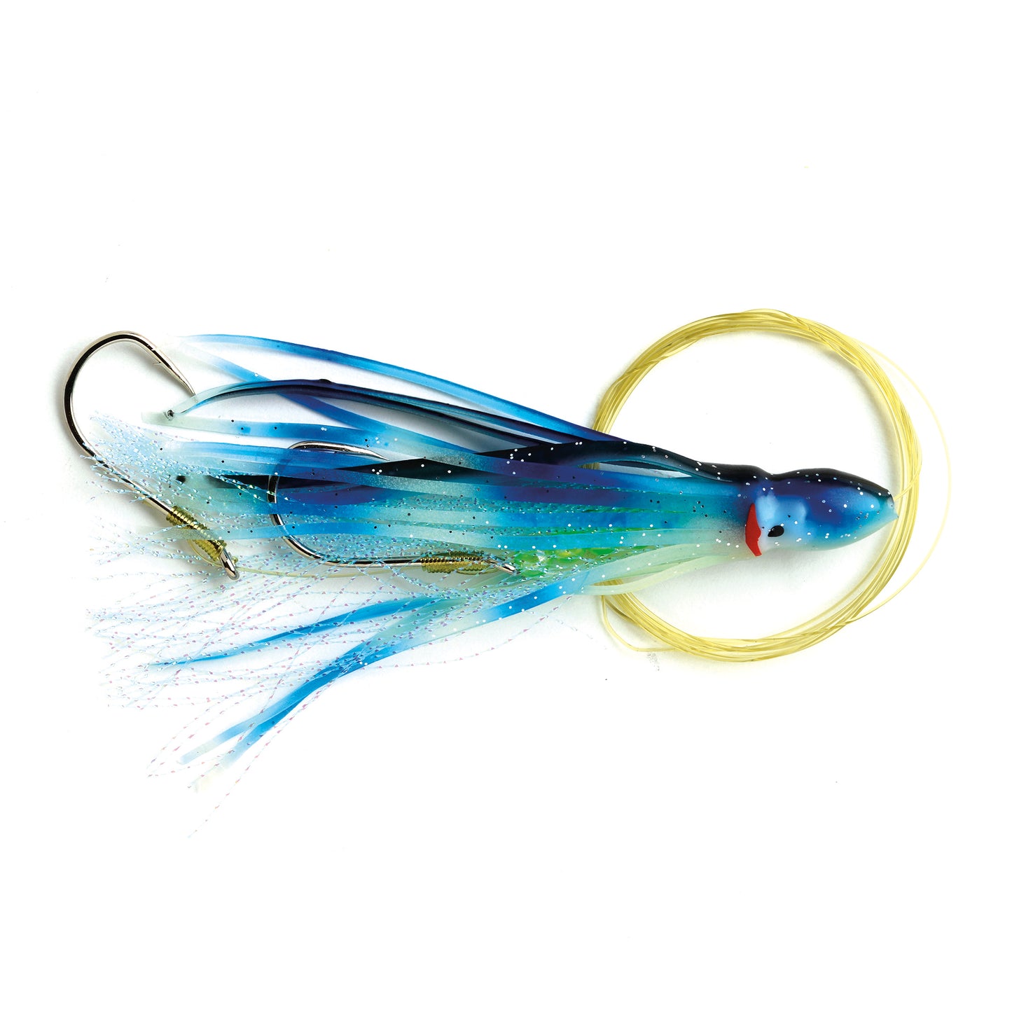P-Line Rigged Squid 4.5" Blue Black Stripe