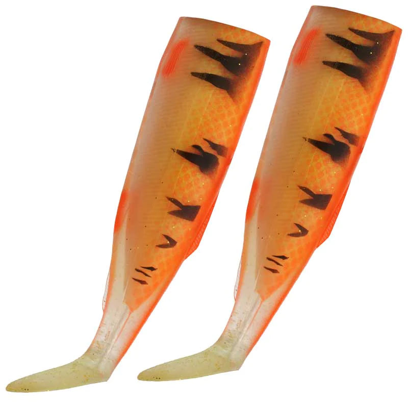 Delta Swimbait - Tails Orange/Black 10oz Small
