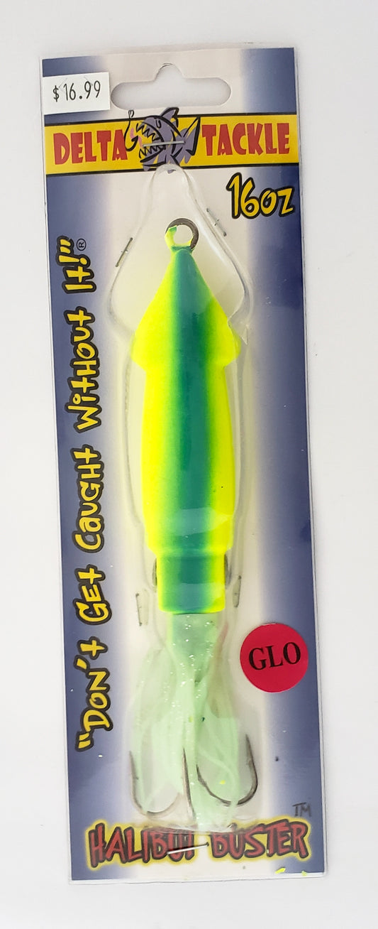Delta Tackle - Hali Buster Jig 16oz Blue/glow