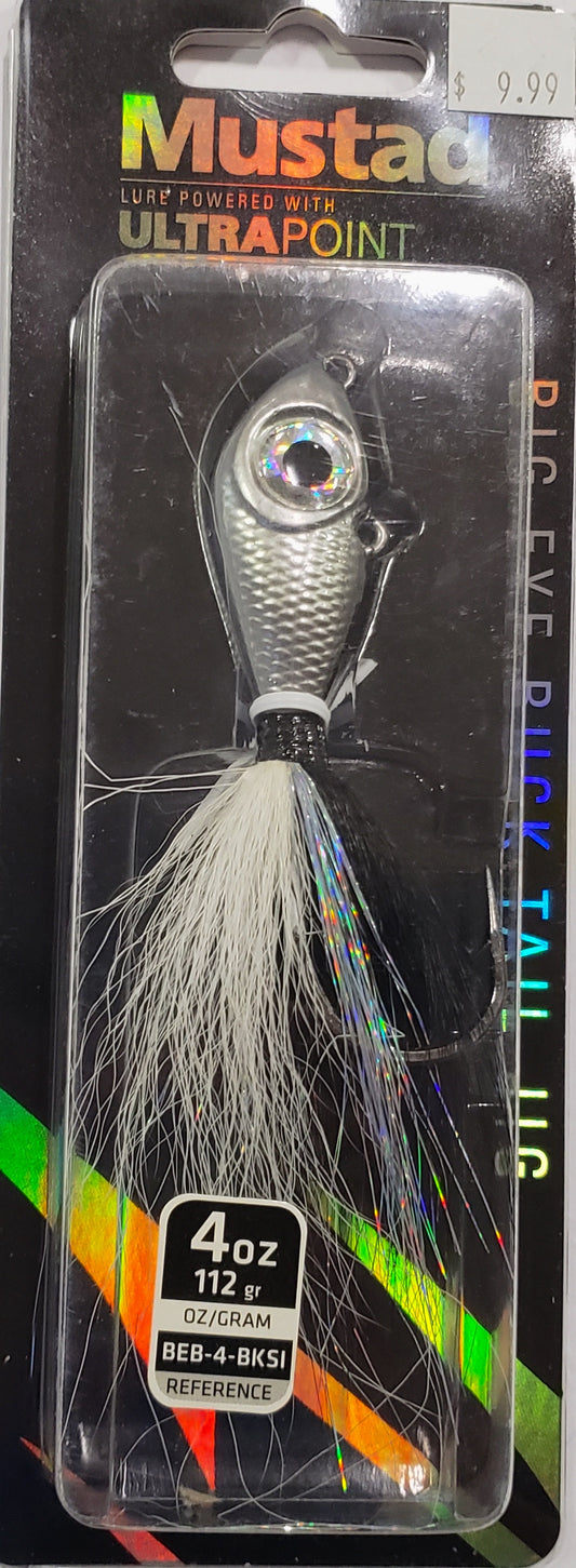 Mustad Bucktail Black Silver 4oz